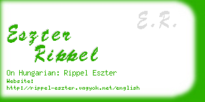 eszter rippel business card